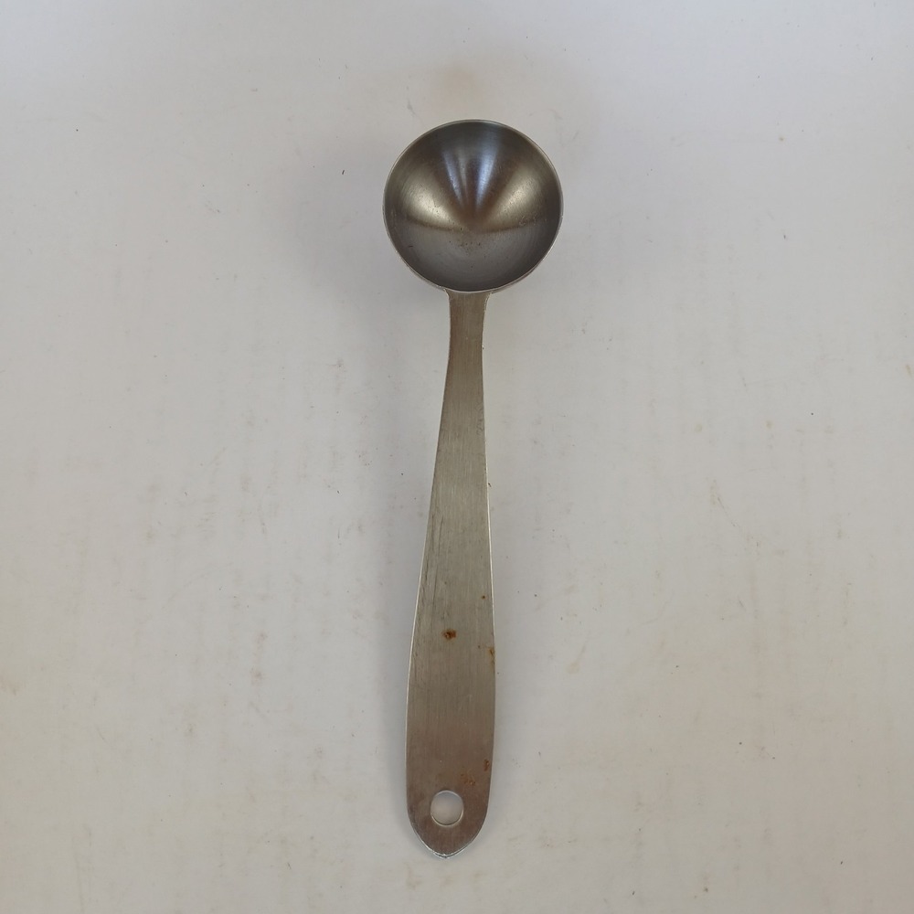 Ecko 18/8 Stainless Steel Coffee Scoop Aprx. 2tbl Long Handle W/Hanging Hole VTG